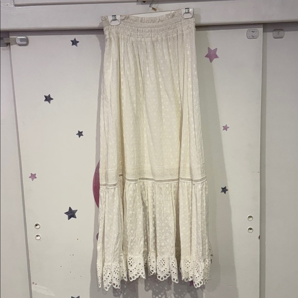 SPELL Daisy Chain White Eyelet Maxi Skirt - Medium - Picture 3 of 6